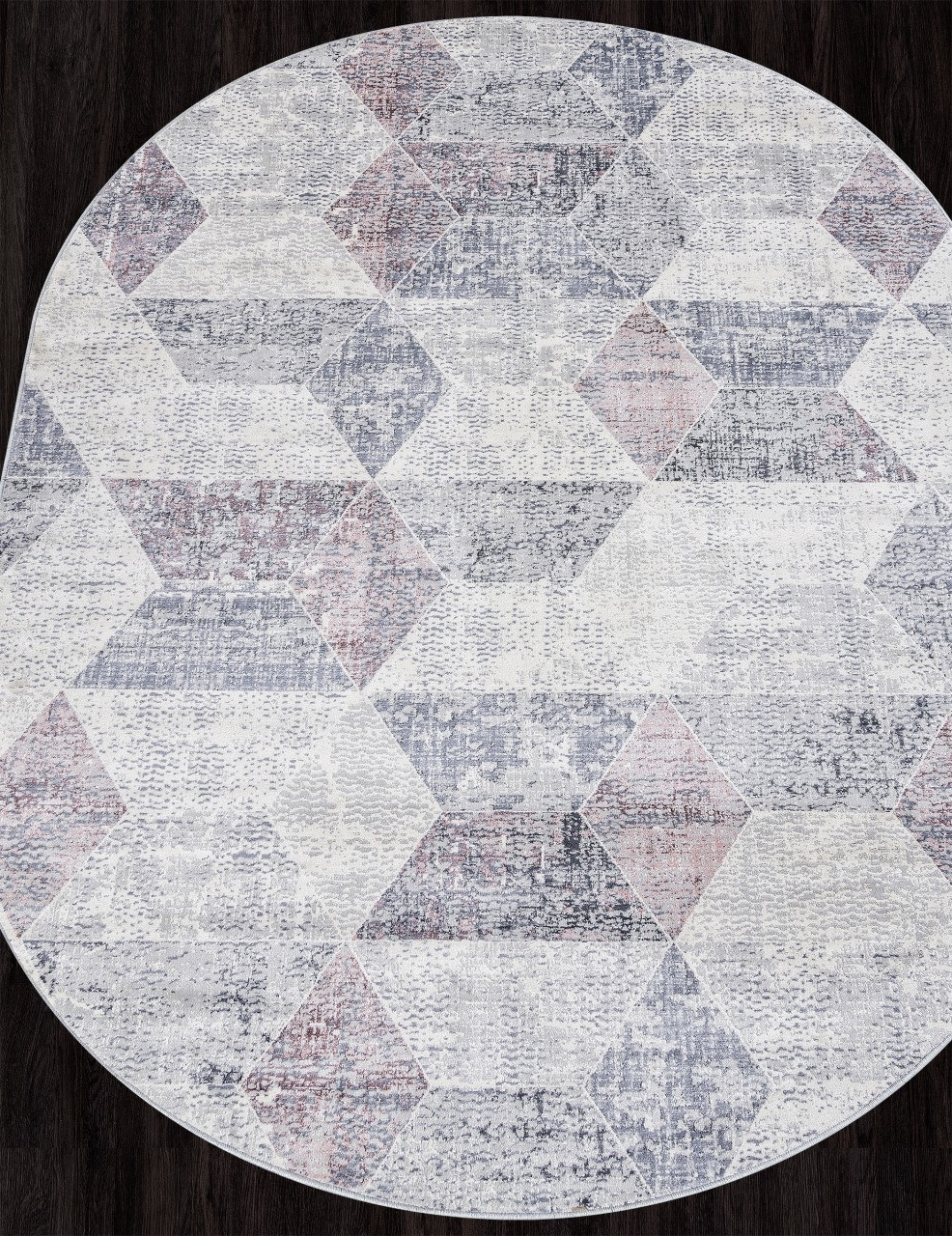 Ковер Merinos Zumma F257-OVAL-PINK (1.6x3) — фото 4