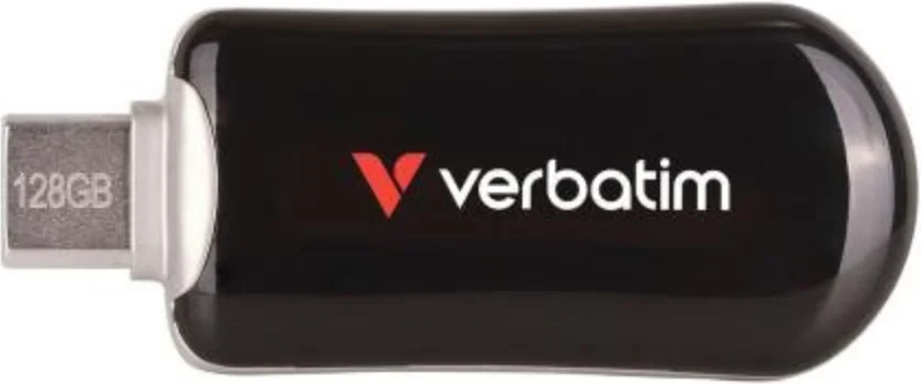 USB flash накопитель Verbatim Plectra USB-C Flash Drive Black 128GB (30225)