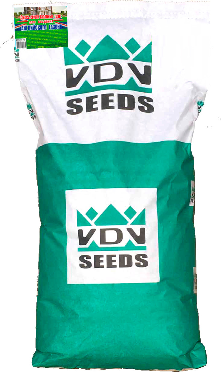 Семена газонной травы VDV Seeds Для создания английского газона (15кг)