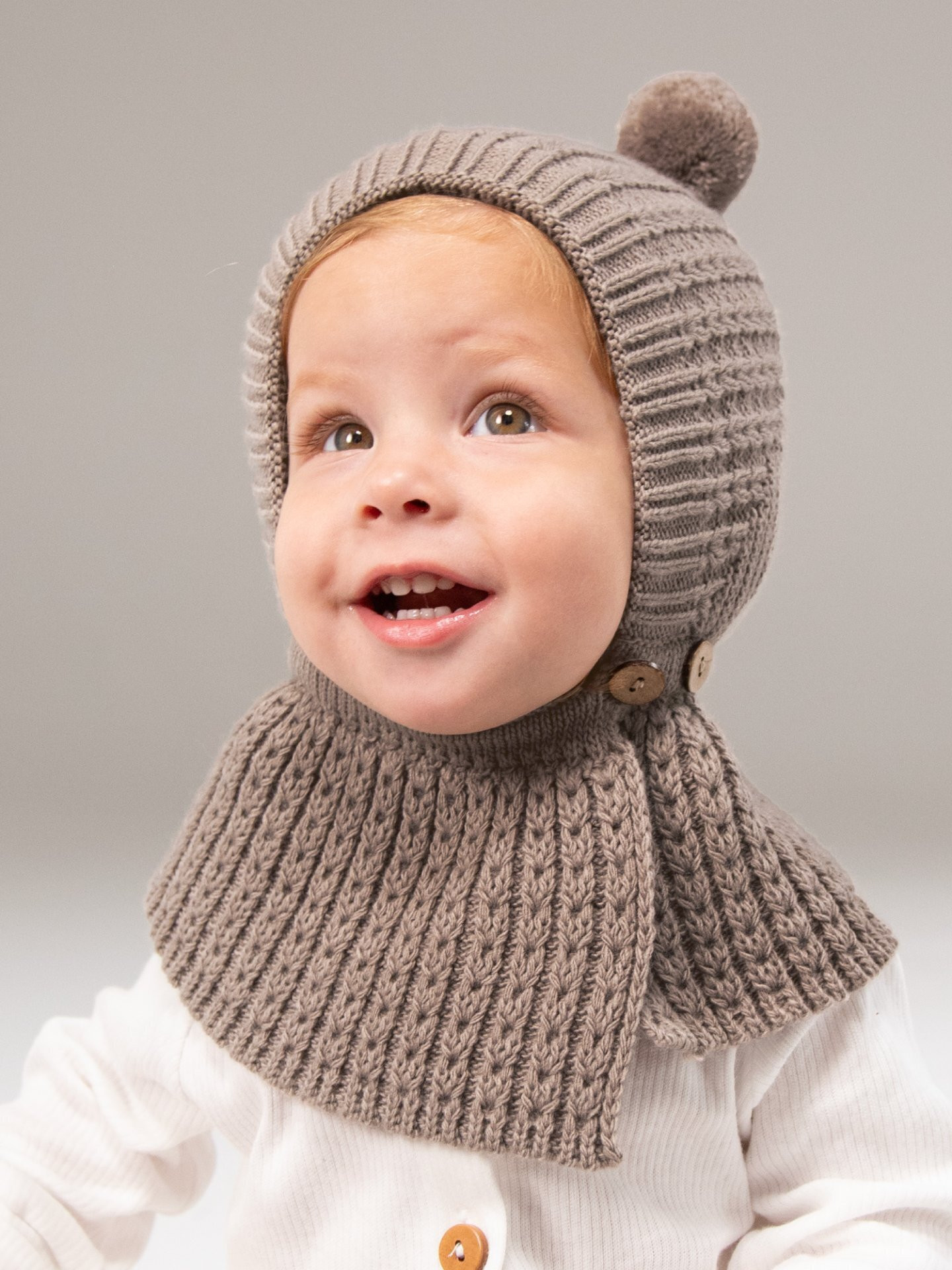 Балаклава детская Amarobaby Bonny / AB-OD25-BON16/12-38 (р.38-40, коричневый) — фото 4