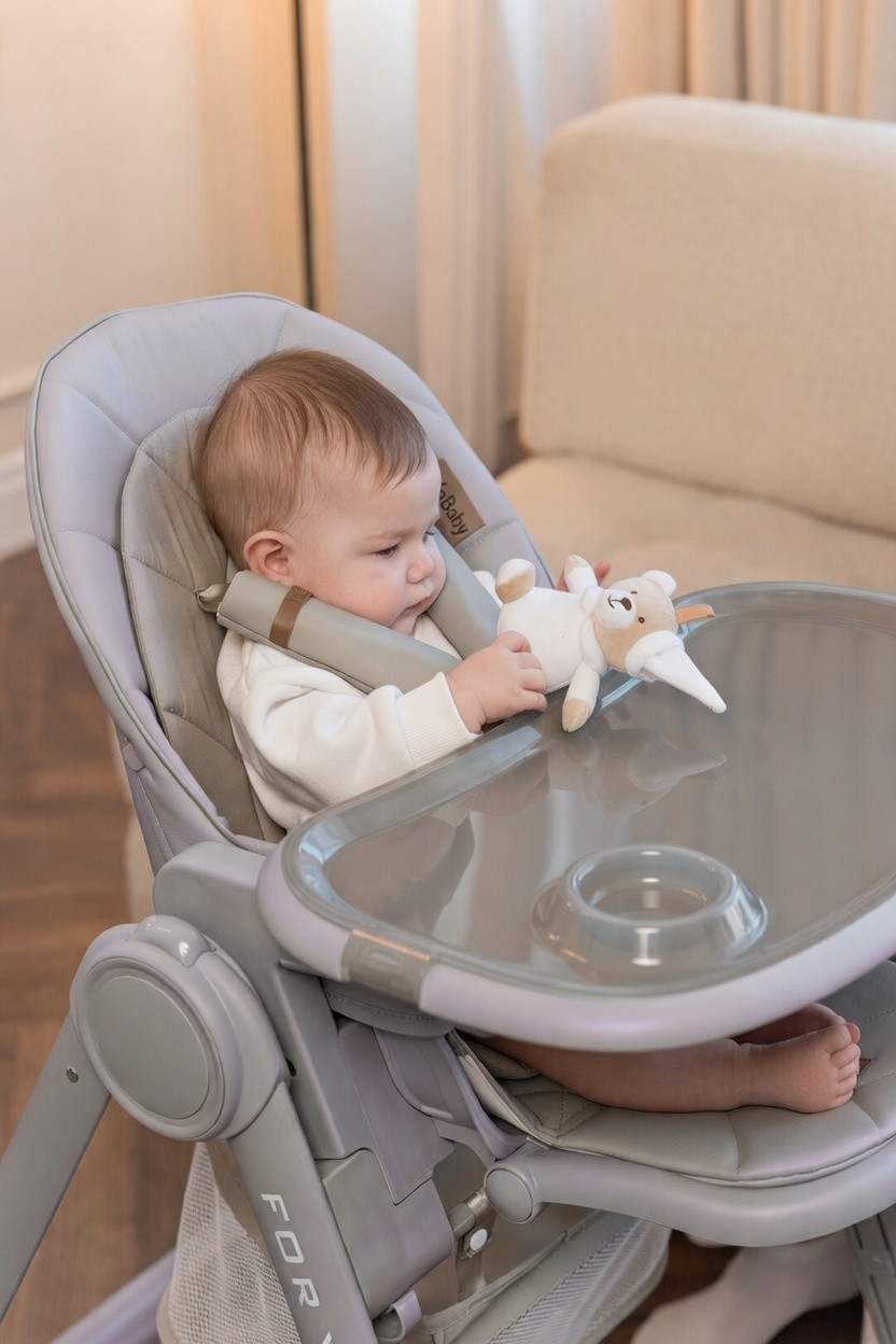 Стульчик для кормления VipBaby Inspiria (Grey) — фото 2