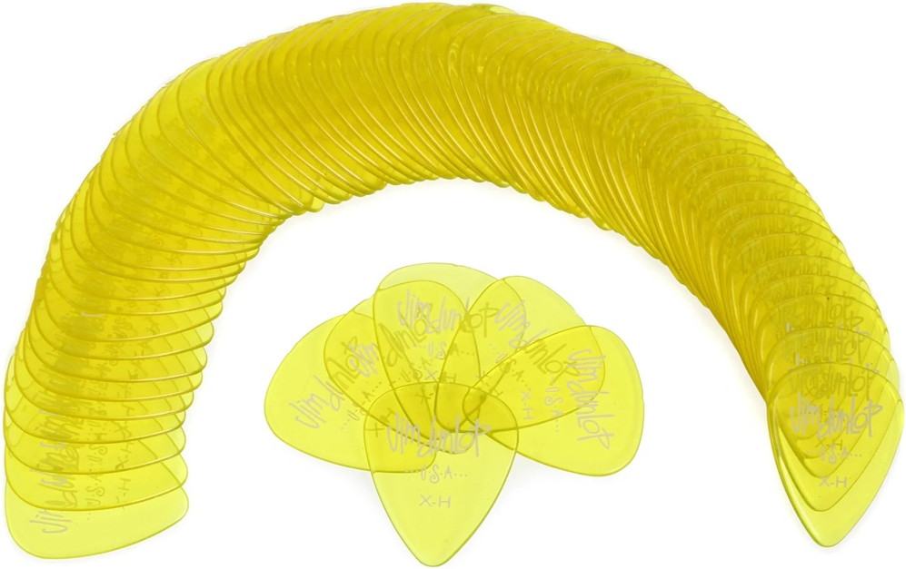 Набор медиаторов Dunlop Manufacturing 486RXH Gels-Yel-XHVY (72шт) — фото 3