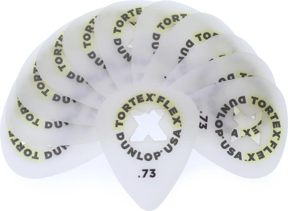 Набор медиаторов Dunlop Manufacturing 428XR.73 Tortex Flex X STD (72шт) — фото 2