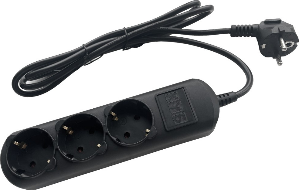 Удлинитель Power Cube PC-6B-1.5M (черный)