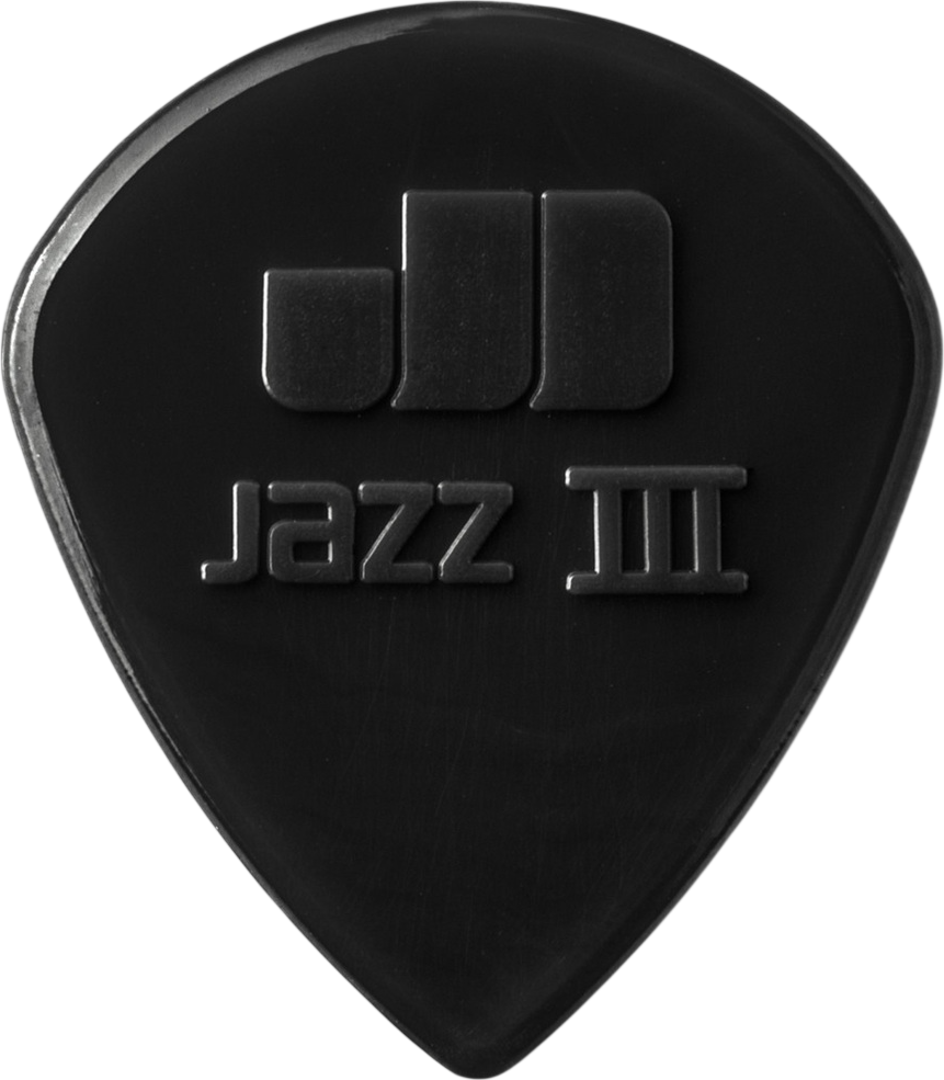 Набор медиаторов Dunlop Manufacturing 47R3S Jazz III Black Stiffo Nylon (24шт)