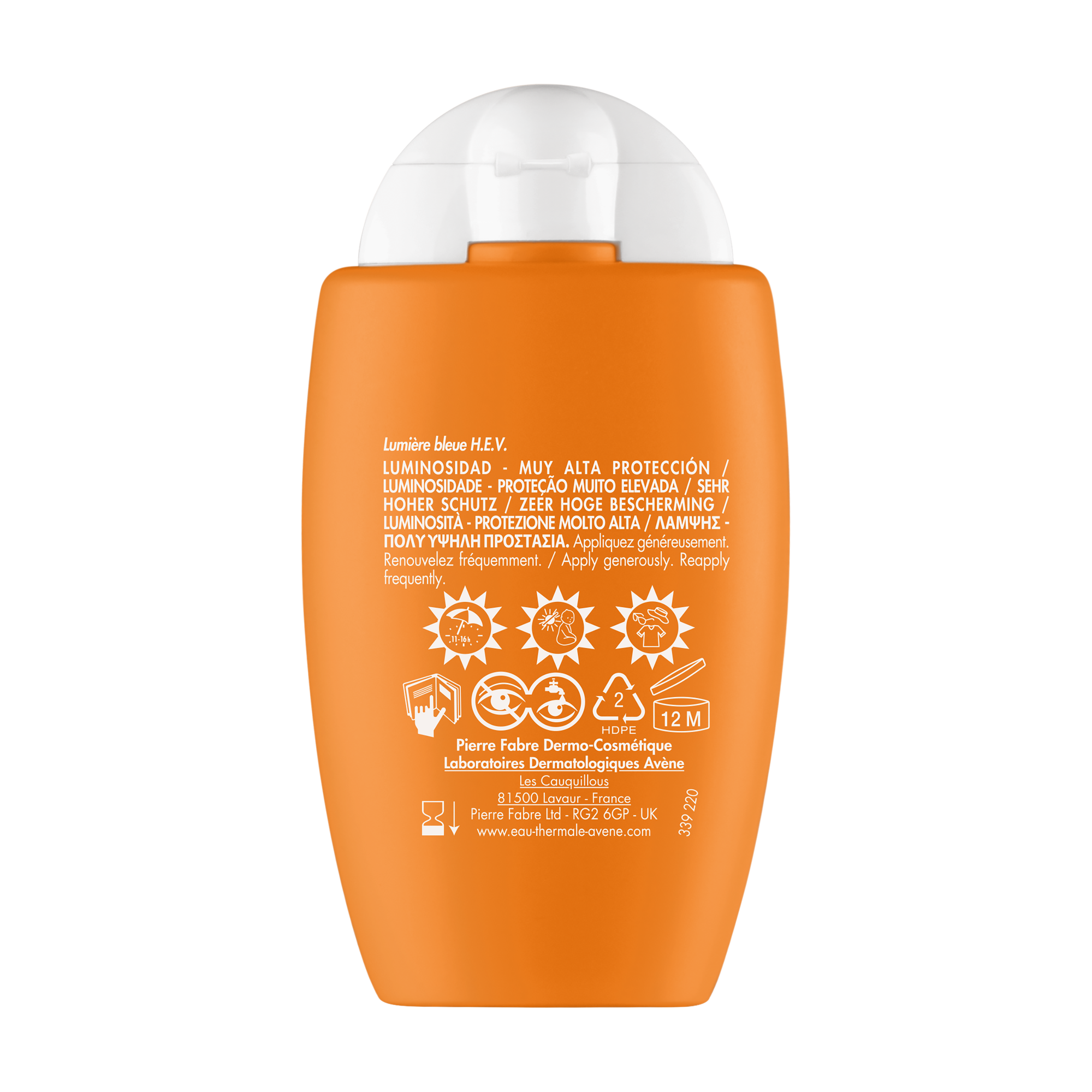 Флюид солнцезащитный Avene Ультралегкий Придающий сияние SPF50+ (50мл) — фото 2