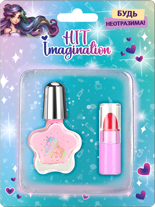 Набор детской декоративной косметики Hit Imagination Будь неотразима! / ZR-56COL