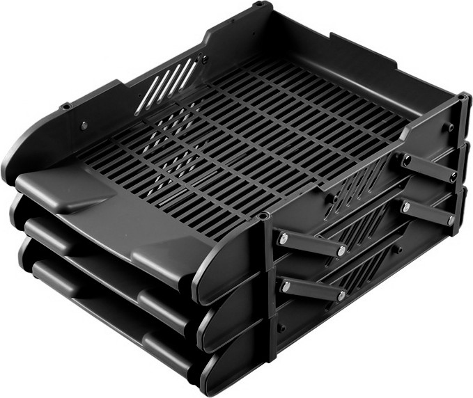 Лоток для бумаг Darvish DV-10557BK (черный)