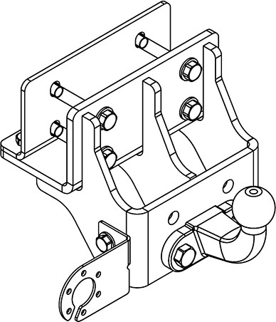 Фаркоп Avtos TY 47 (для Toyota Hilux 2010-2015) — фото 2
