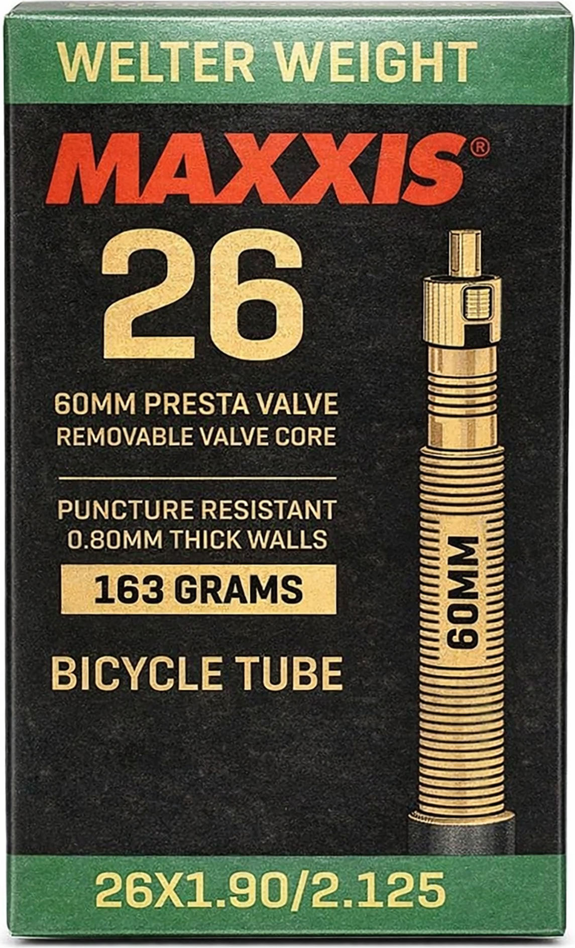 Камера для велосипеда Maxxis Welter Weight 26x1.90/2.125 60мм / EIB00232400