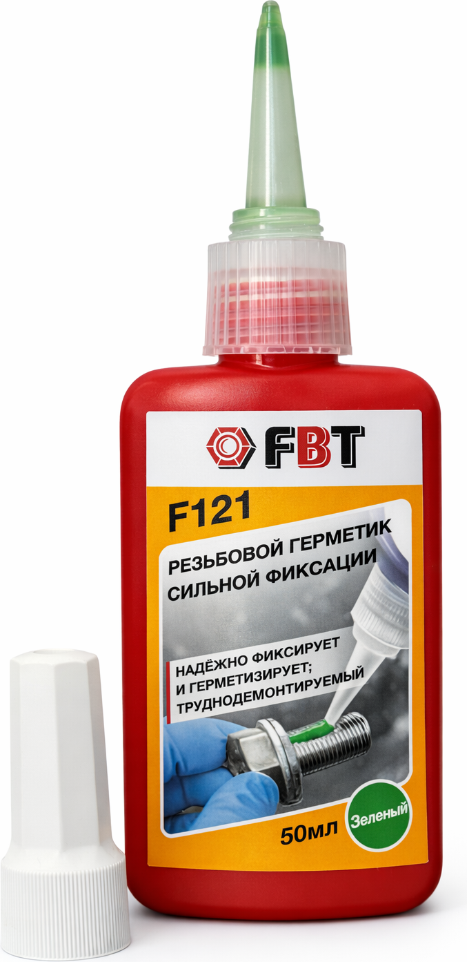 Герметик анаэробный FBT F121 Резьбовой сильной фиксации / 64204155F (50мл) — фото 2