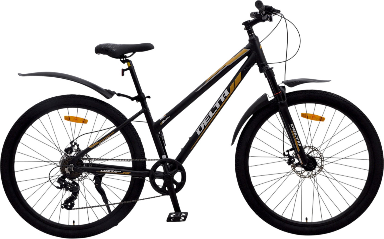 Велосипед DeltA Corsa Pro 27.5 / CORSA PRO27.15.BK-GD (27.5, черный/ золотой)
