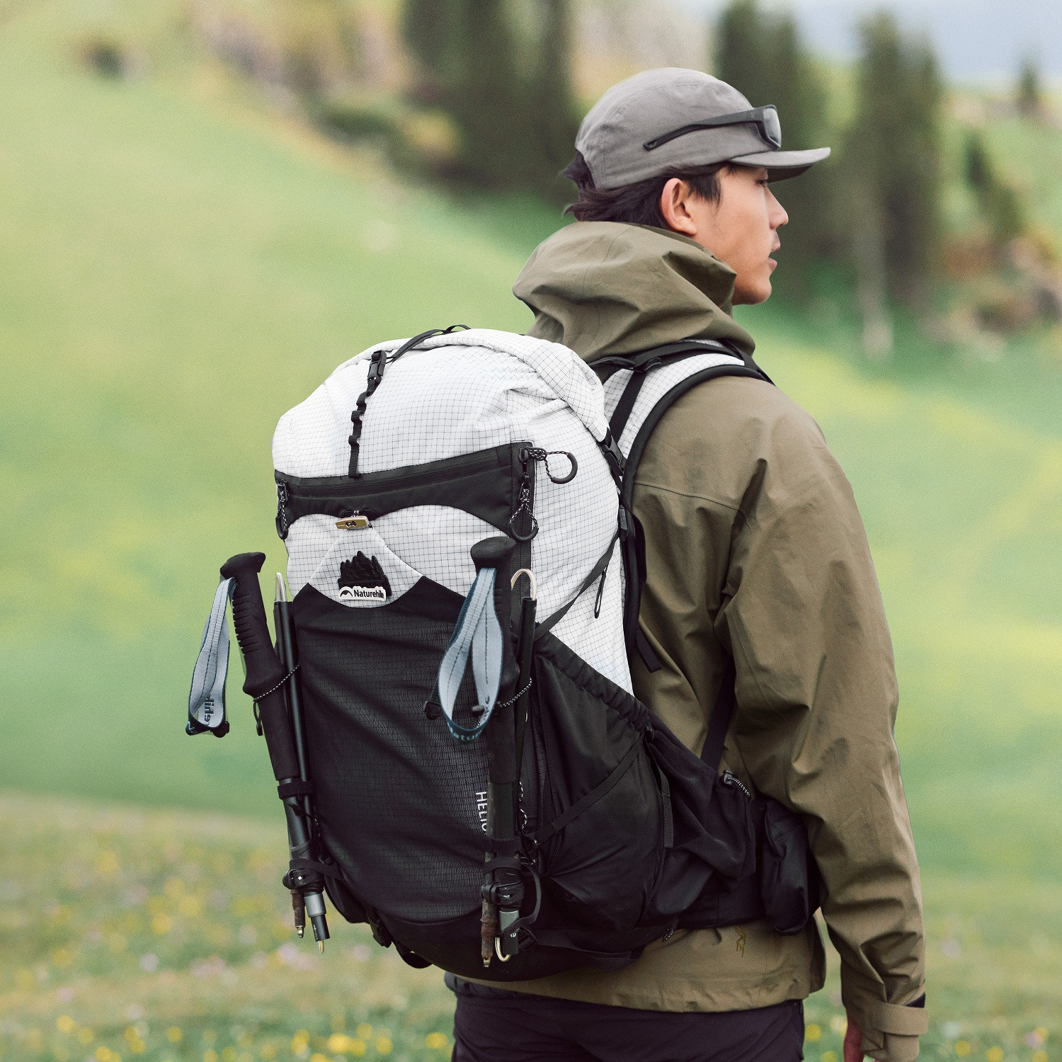 Рюкзак туристический Naturehike Helium Series / CNK2450XB016-WH40LM (M, белый) — фото 2