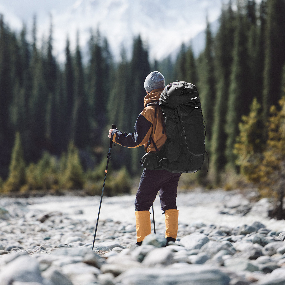 Рюкзак спортивный Naturehike Helium Series / CNK2450XB014-B70LL (L, черный) — фото 5