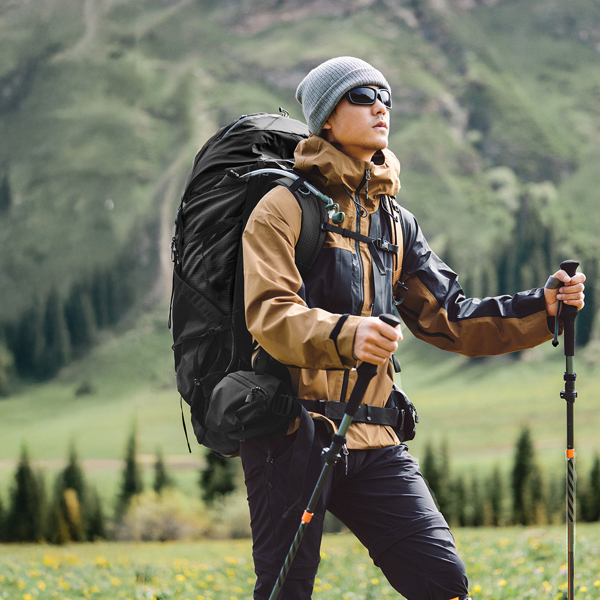Рюкзак туристический Naturehike Helium Series / CNK2450XB014-B70LM (M, черный) — фото 6