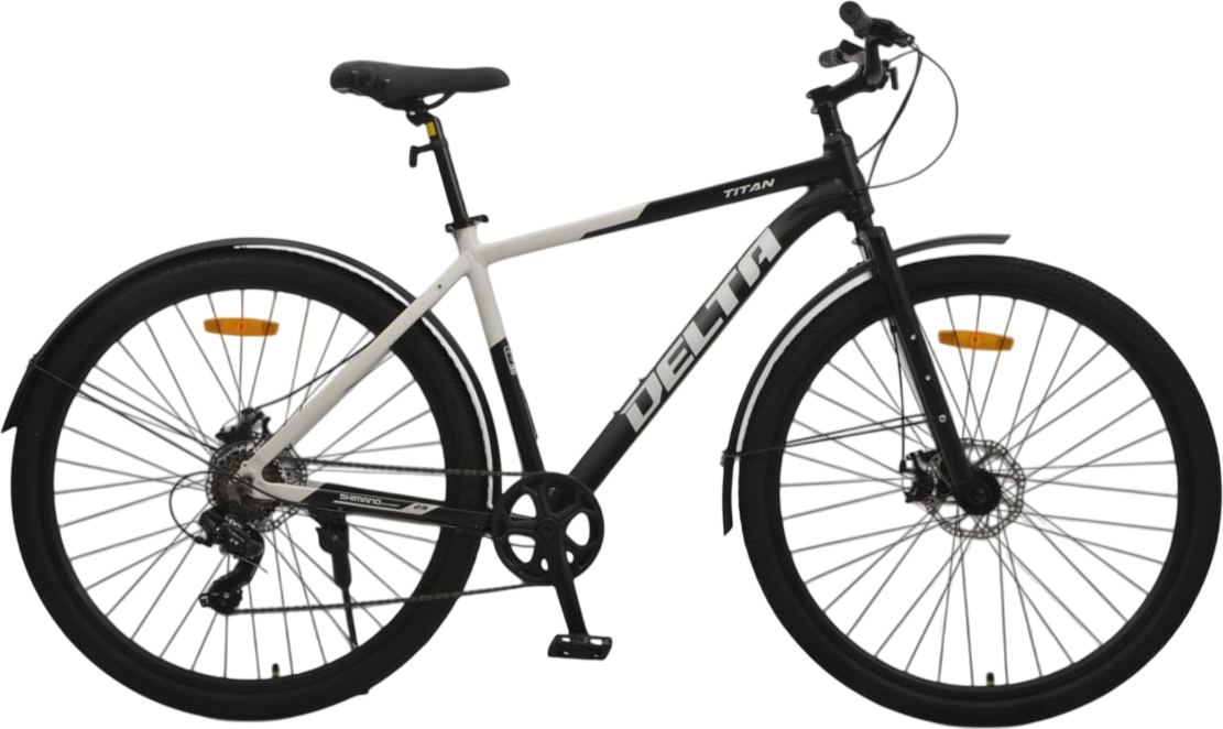 Велосипед DeltA Titan 29 / TITAN29.19.BK-WT (29, черный/белый)