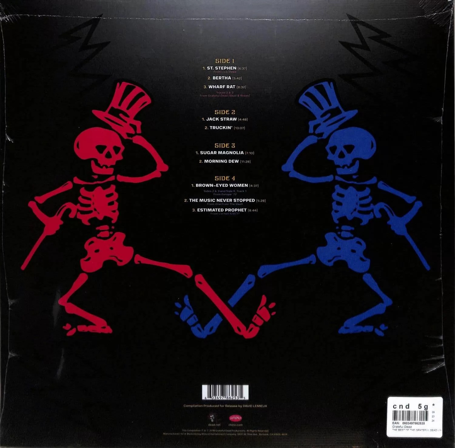 Виниловая пластинка Rhino Grateful Dead-The Best Of The Grateful Dead Live Vol.1-1969-1977 — фото 3