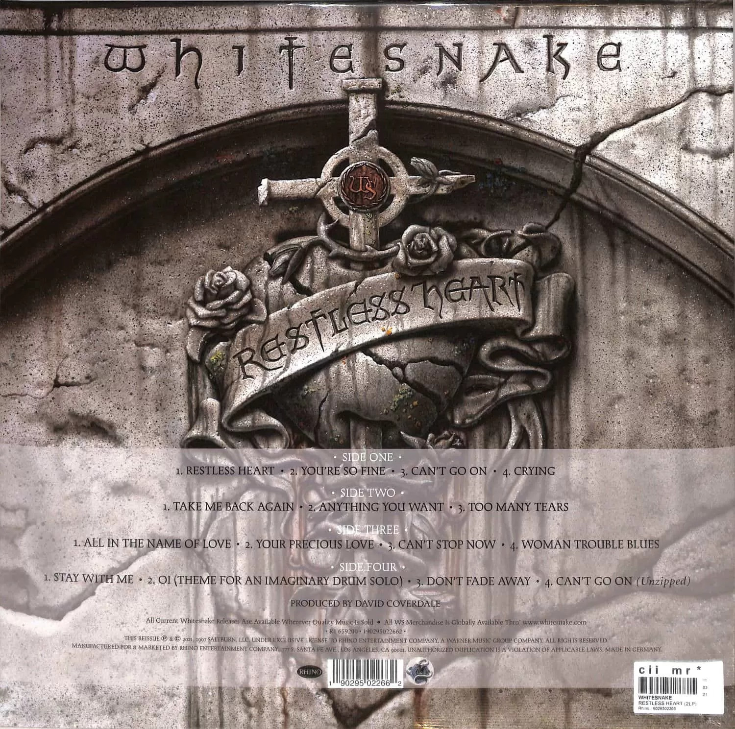 Виниловая пластинка Rhino Whitesnake - Restless Heart — фото 3