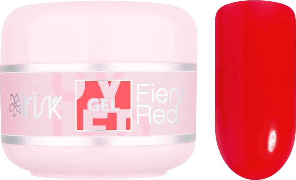 Моделирующий гель для ногтей IRISK ABC Limited collection тон 61 Fiery Red (15мл)