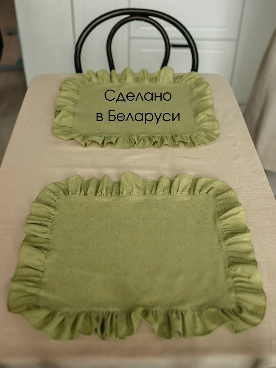Сервировочная салфетка ОМурМебель 40x45см (2шт, зеленый) — фото 5