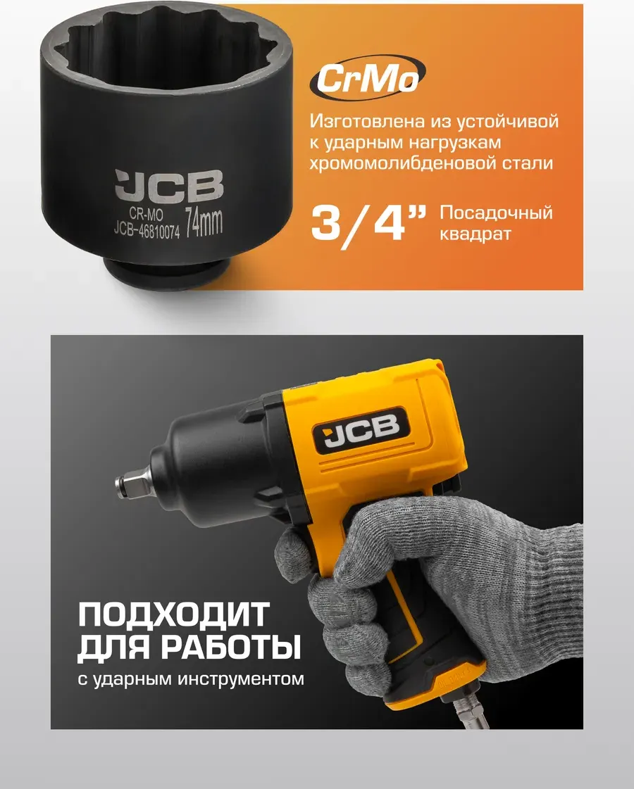 Головка слесарная JCB 46810074 (62544) — фото 3