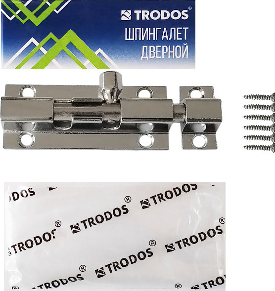 Щеколда Trodos ZY-710/L70 CP (хром) — фото 3