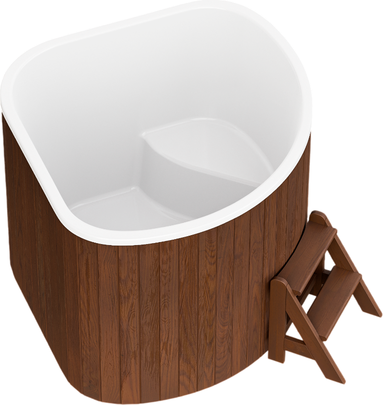 Купель Polarspa Corner термососна 160 (темный)