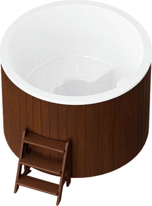 Купель Polarspa Comfort термососна 160 Cold (темный, с аэромассажем и хромотерапией)