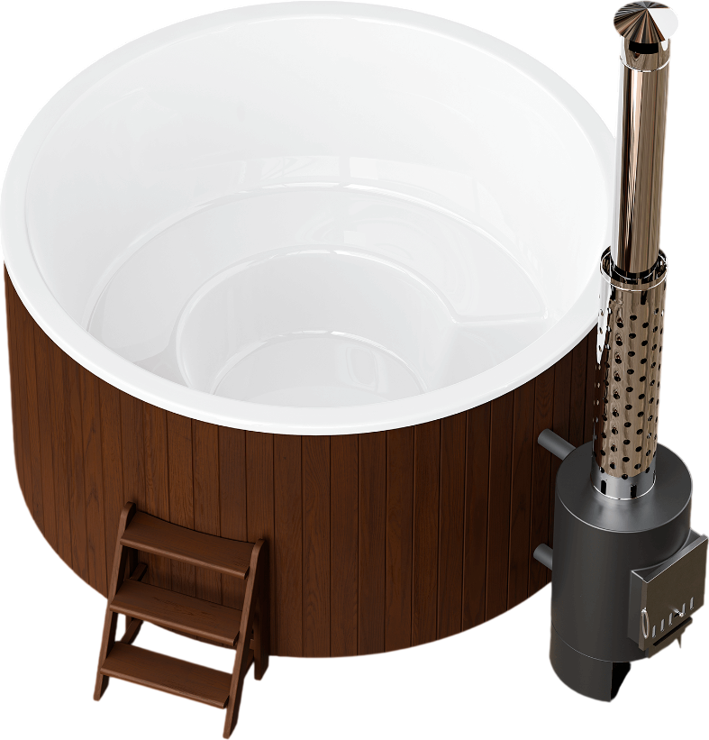 Купель Polarspa Comfort термососна 195 Hot (темный, с утеплением композитной чаши)