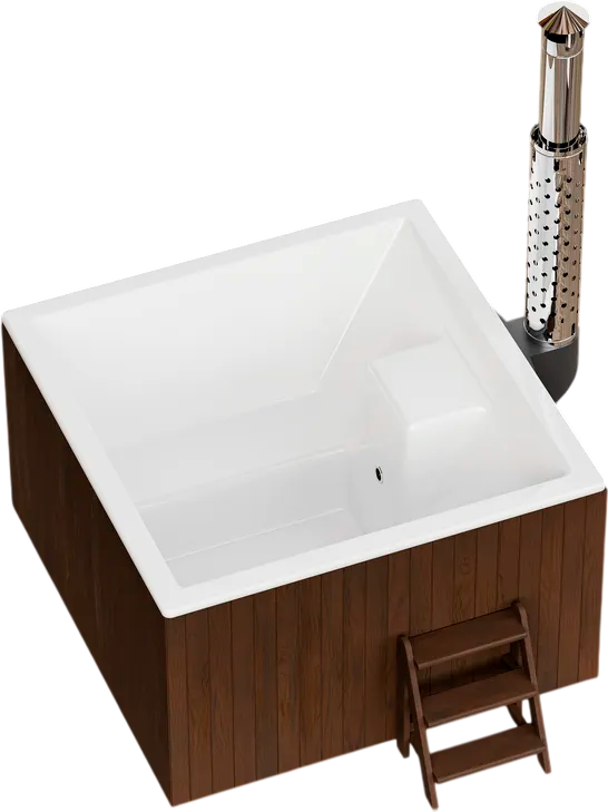 Купель Polarspa Elite Quattro термососна 180 (темный, с утеплением композитной чаши)