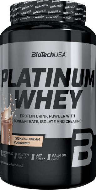 Протеин BioTechUSA Platinum Whey (1кг, печенье/крем)