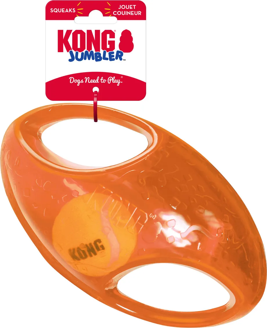 Игрушка для собак KONG Jumbler Football Assorted / 244773 — фото 5