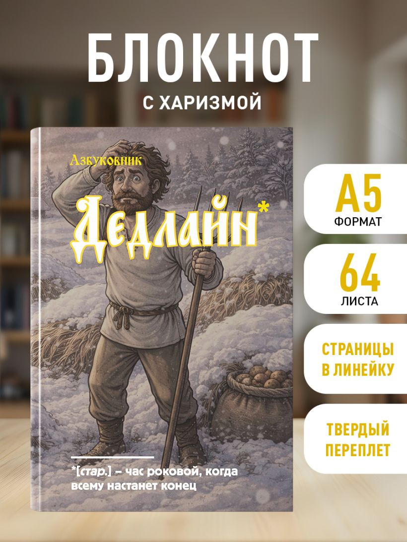 Блокнот Эксмо Азбуковник. Дедлайн / 9785042357084 (64л) — фото 5