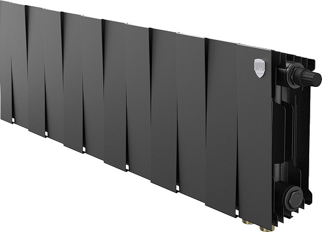 Радиатор биметаллический Royal Thermo PianoForte 200 Черный VR80 (12 секций)