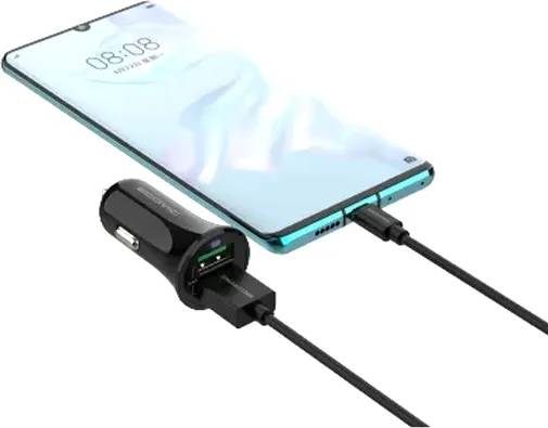 Зарядное устройство автомобильное Atomic Linx C240 с кабелем USB A-C / 20.102 (черный) — фото 5