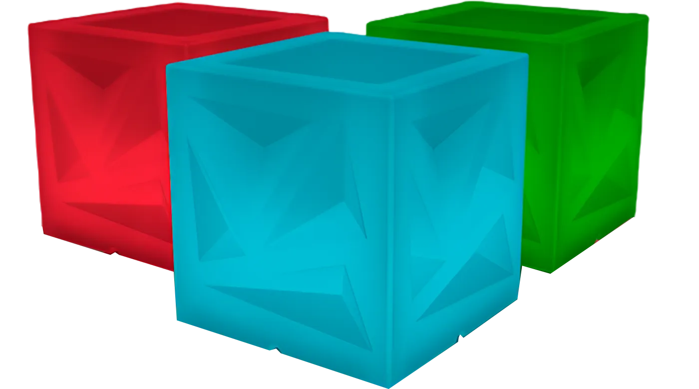 Вазон БЕРКАНО Icelandic Cube DB / 260_006_03_104 (Snow White RGB)