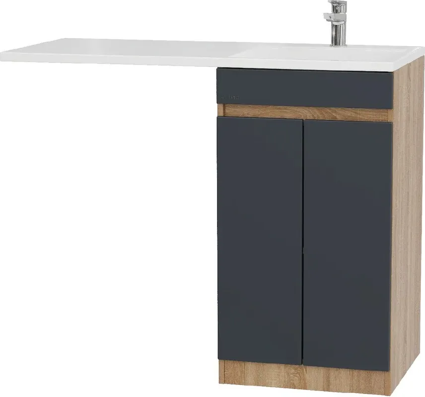 Тумба с умывальником Onika Милтон Нова 58 105807 + Madera Kamilla 120 R