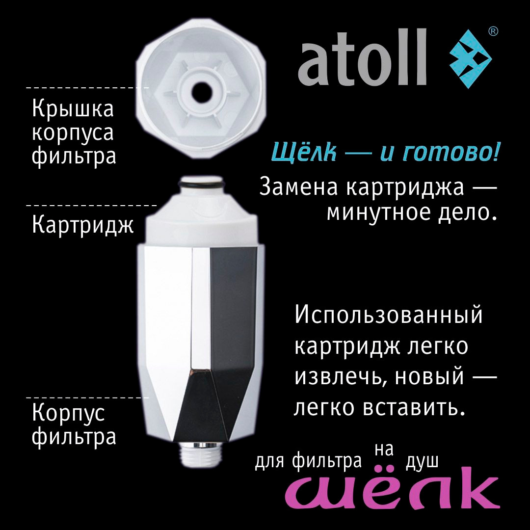 Картридж для фильтра для душа Atoll Шелк — фото 4