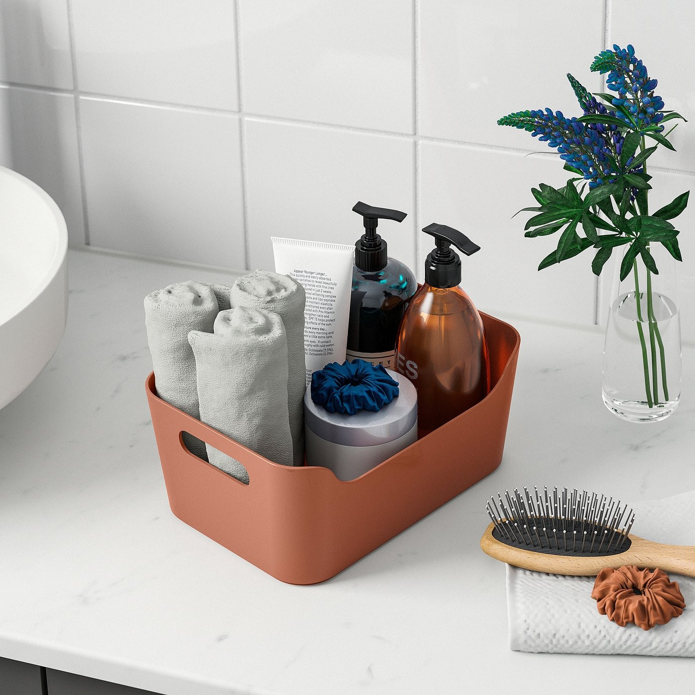 Контейнер для хранения Ikea Uppdatera 606.105.50 (красный/коричневый) — фото 3