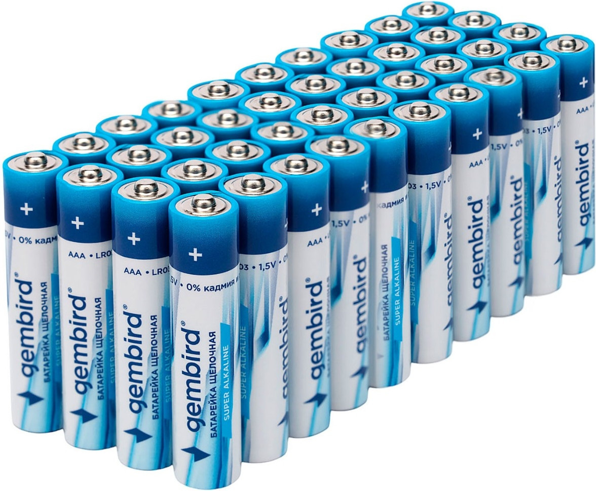 Комплект батареек Gembird/Cablexpert GB-LR03-40B (40шт)