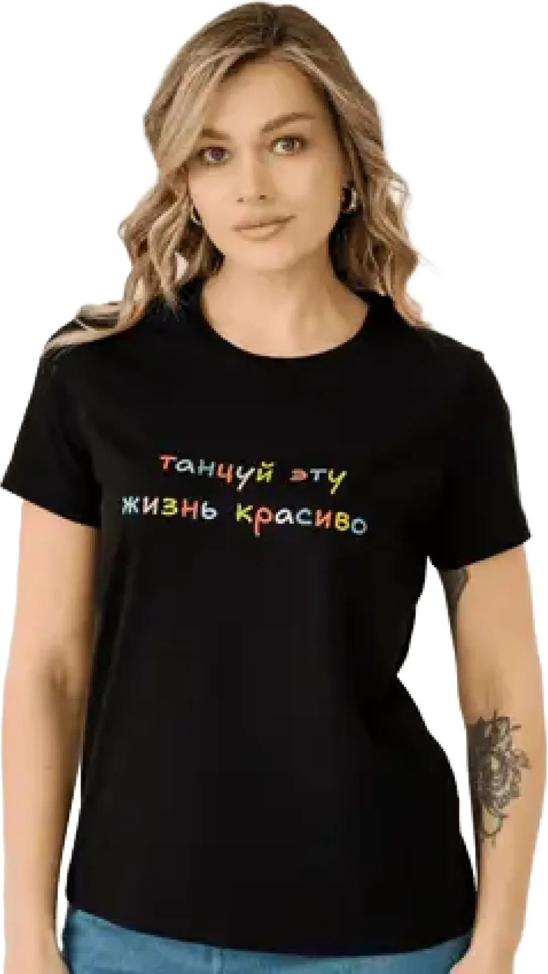 Футболка Dea Mia 5609 рис.0030 (р.170-116,120, черный)
