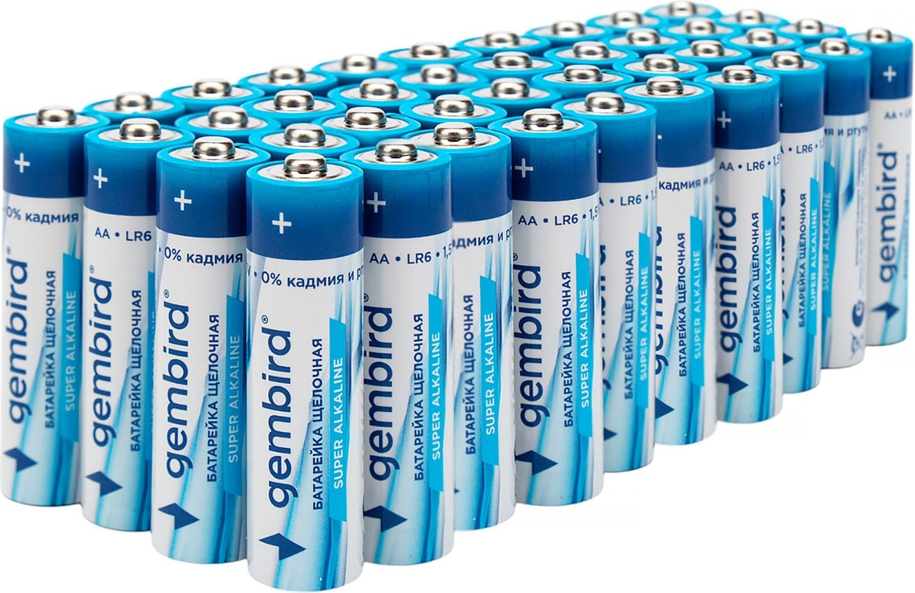 Комплект батареек Gembird/Cablexpert GB-LR6-40B (40шт)
