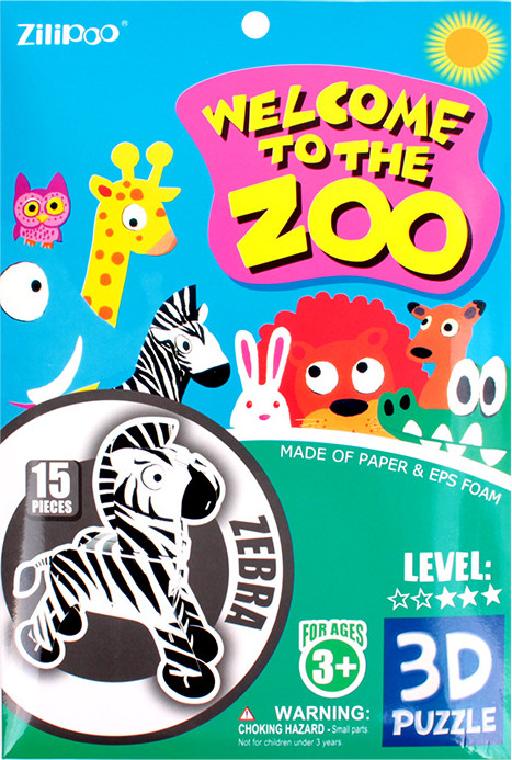 3D-пазл Darvish Zoo. Zebra / SR-T-3358-10