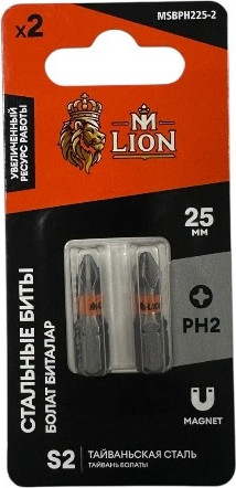 Набор бит M-Lion MSBPH225-2 (2шт)