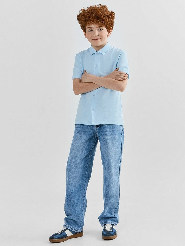 Рубашка детская Mark Formelle 113449 (р.164-84, голубое небо) — фото 6