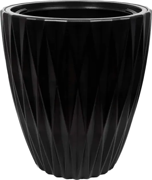 Кашпо Formplastic Caro FP-5790-084 (глубокий черный)