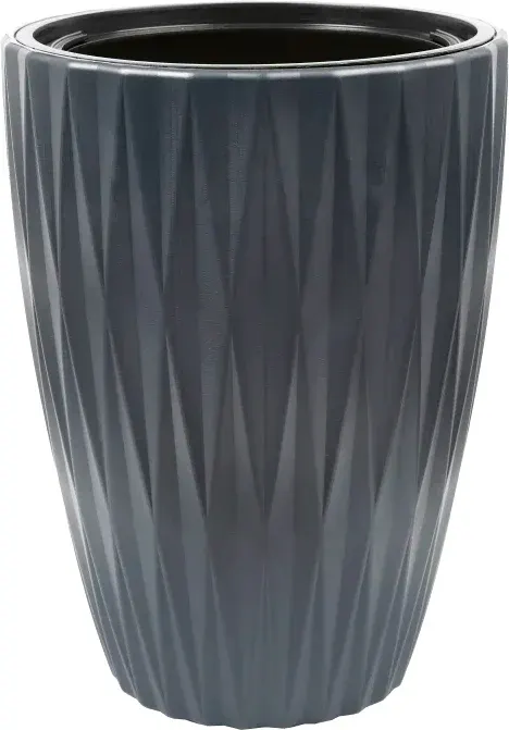 Кашпо Formplastic Caro Slim FP-5820-014 (антрацитовый)