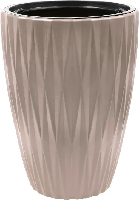Кашпо Formplastic Caro Slim FP-5820-051 (серо-бежевый)