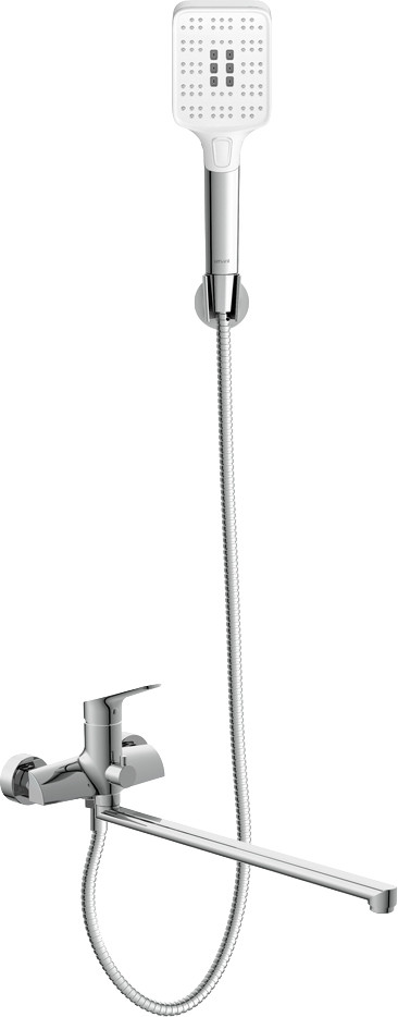 Смеситель Cersanit Flavis 64093 с душевым гарнитуром Ferro 64085