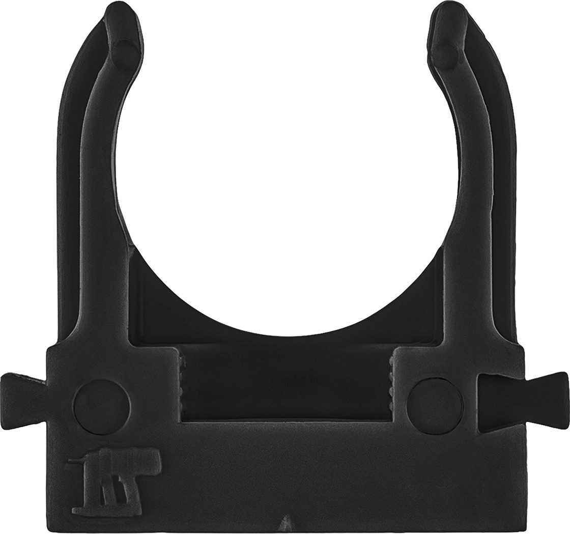 Крепеж-клипса для трубы TDM SQ0405-8112 (100шт, черный)
